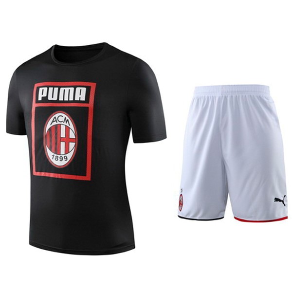 Entrenamiento Conjunto Completo AC Milan 2019-2020 Negro Blanco